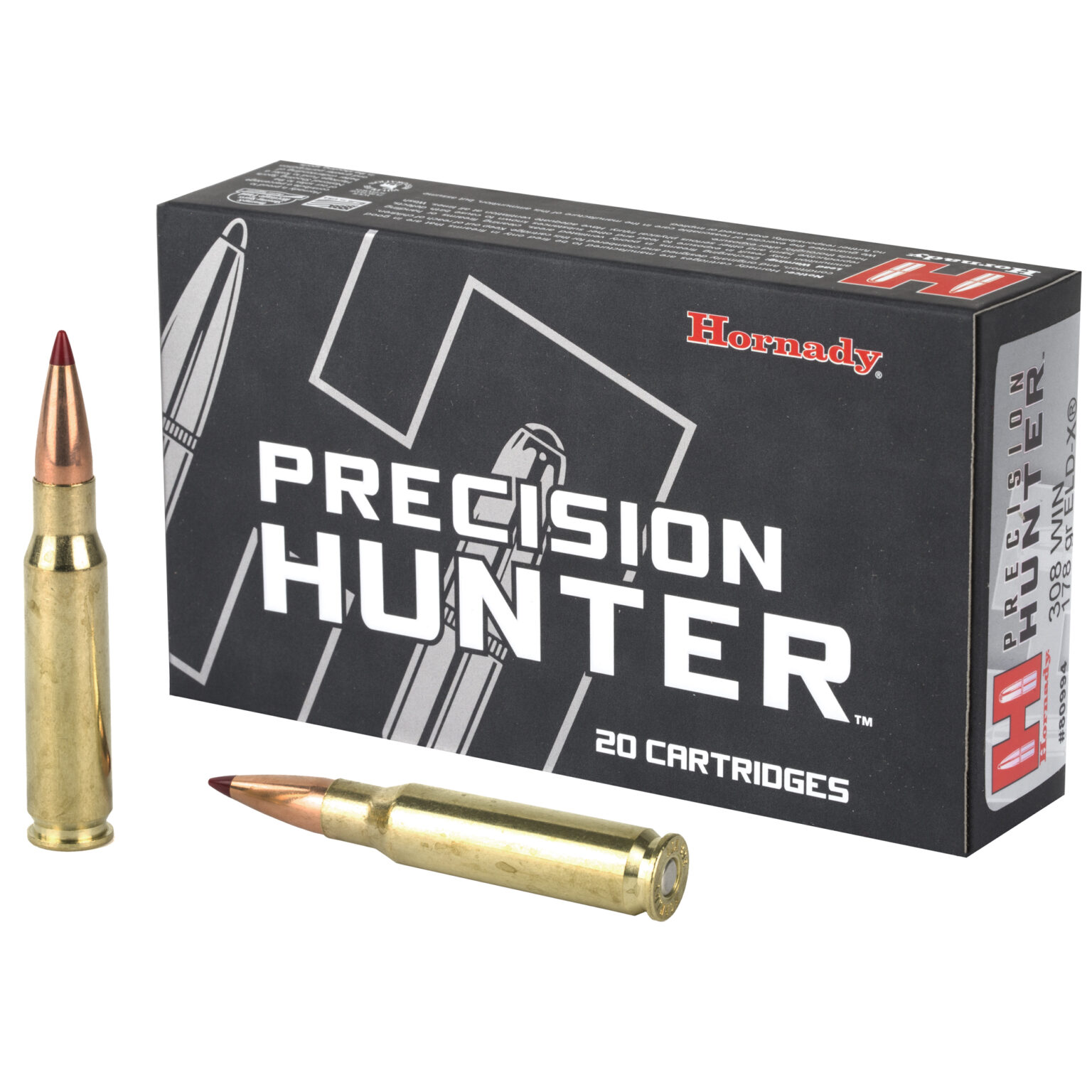 Hornady Precision Hunter 308 Win 178 Gr ELD X Ammunition 20Rd Box