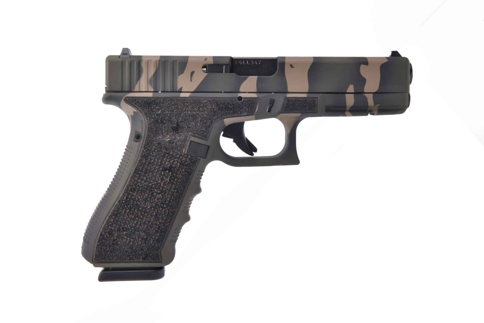 Glock G17 Gen4 9mm Pistol Exclusive OD Green Tiger Stripe Finish