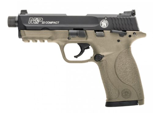 Smith & Wesson M&P22 Compact 22LR Pistol with Threaded Barrel Pistol FDE