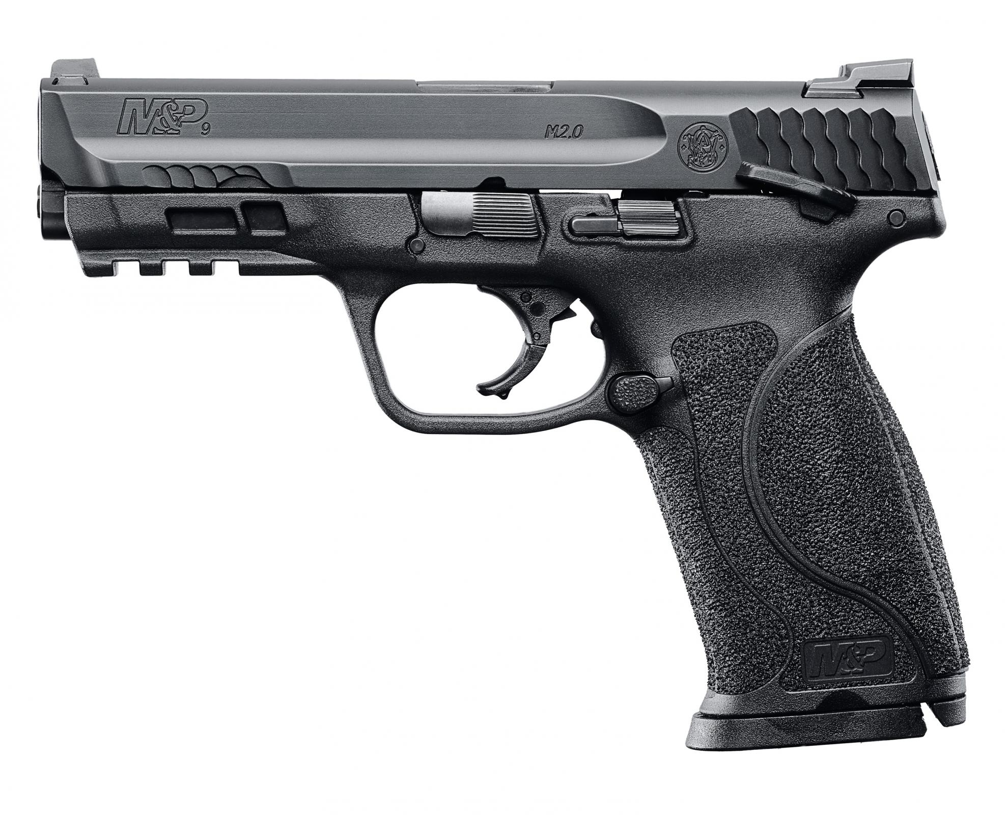 Smith & Wesson M&P9 M2.0 9mm Pistol 4.25″ Barrel, Manual Thumb Safety, Black (11524)