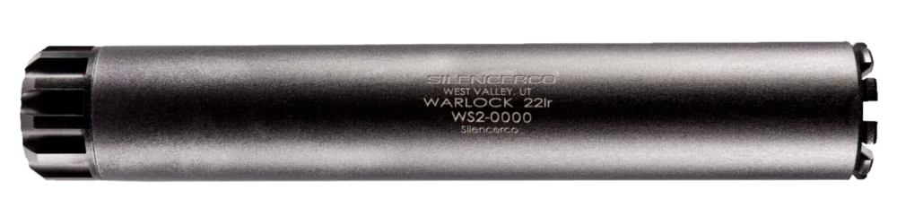 SilencerCo Warlock 22, Dedicated 22LR Silencer, Black Finish (SU147)