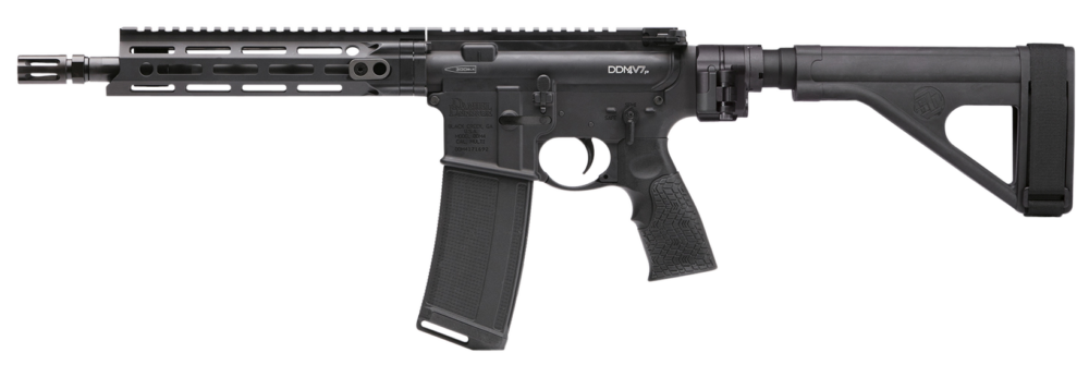 Daniel Defense DDM4 V7P 300 Blackout Pistol, SB Tactical SOB Pistol Stabilizing Brace, Black (02-128-08252)