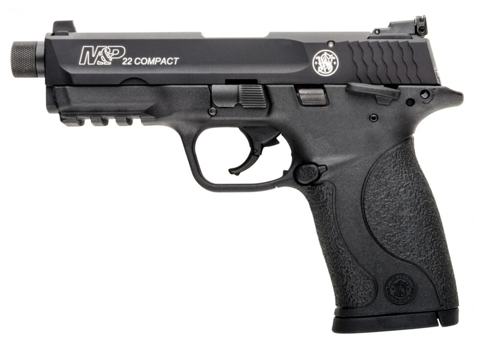 Smith & Wesson M&P22 Compact, 22LR Pistol with Threaded Barrel, Black (10199)