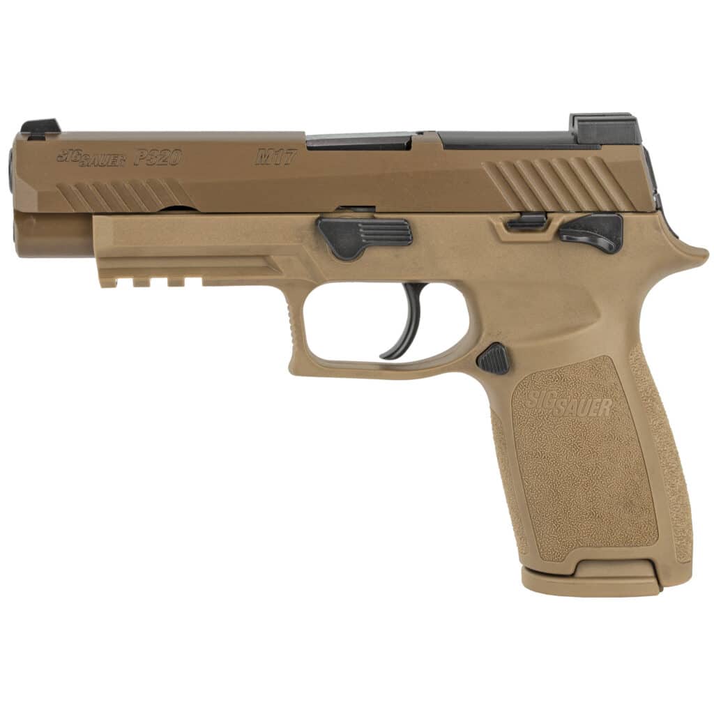 Sig Sauer P320 M17, 9mm Pistol w/Manual Safety, Coyote (320F-9-M17-MS ...