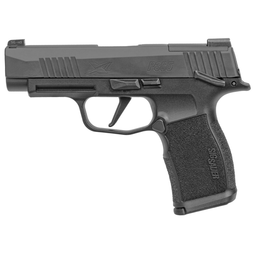 Sig Sauer P365XL 9mm Pistol with Manual Safety, Black Nitron Finish (365XL-9-BXR3-MS)