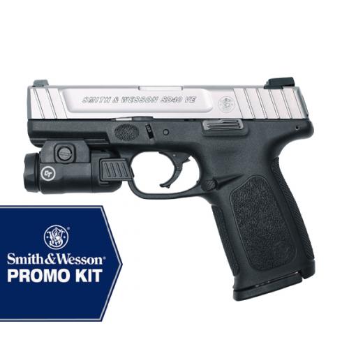 Smith & Wesson SD9VE 9mm Pistol Black/SST with CT Light