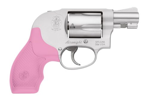 Smith & Wesson 638 38 Special Revolver Airweight with Pink & Black Grips