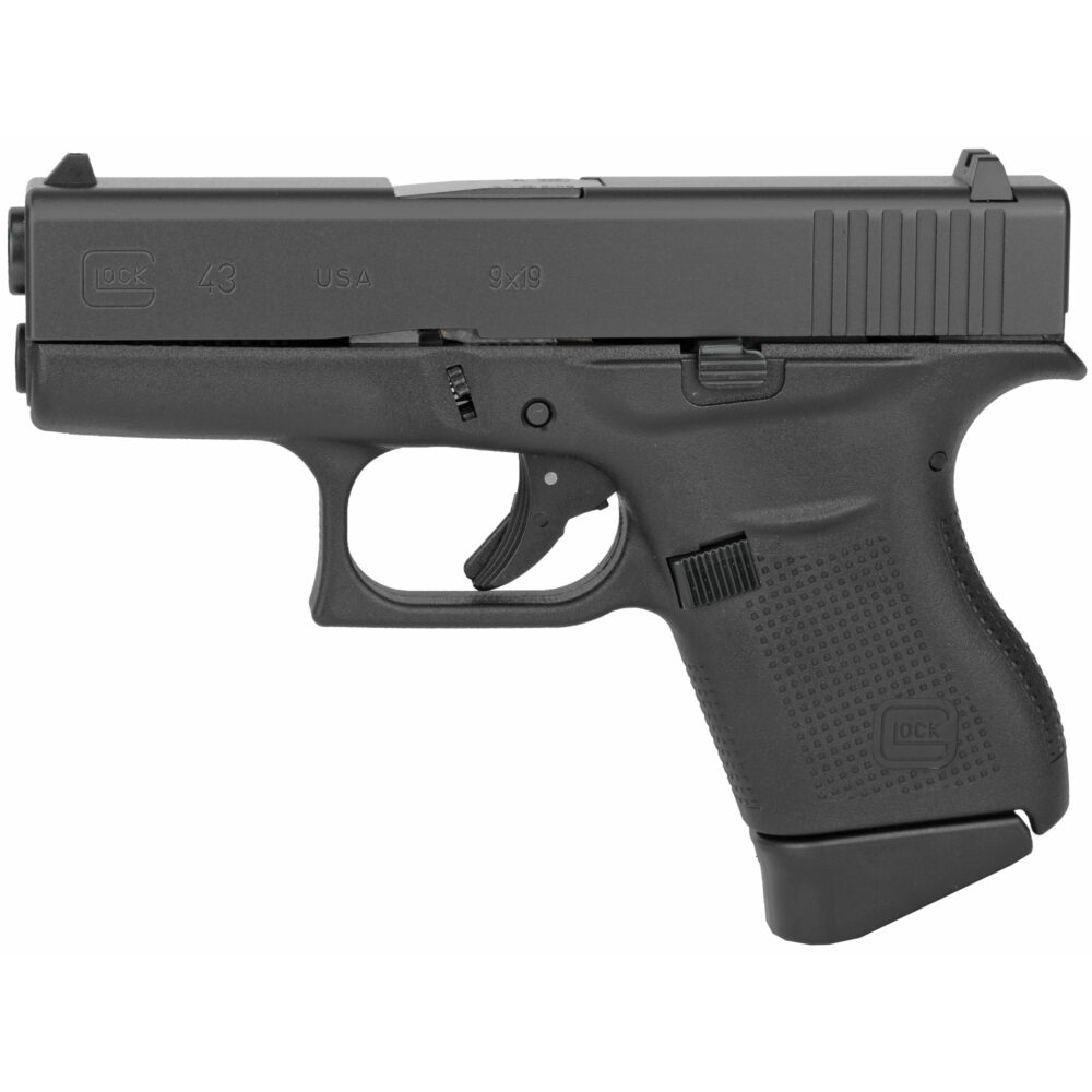 Glock G43 9mm Pistol, Black (UI4350201)