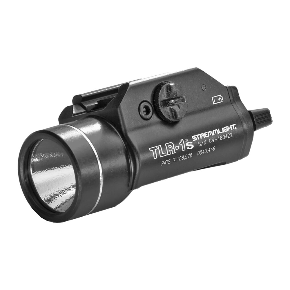 Streamlight TLR-1s, Weapon Mounted Light, C4 LED, 300 Lumens with Strobe, Black (69210)