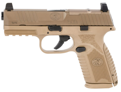 FN 509 Midsize MRD 9mm Pistol, Ambidextrous Controls, Optics Ready, FDE (66-100741)