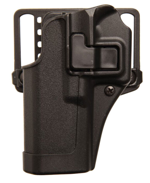 Blackhawk's Serpa CQC Concealment holsters with patented Serpa Auto-Lock technology, the holster delivers a smooth draw, easy re-holster and unparalleled handgun security that is perfect for concealed carry. Features passive retention detent adjustment screw. Includes Belt Loop Platform and Paddle Platform. Fits Shoulder, S.T.R.I.K.E., Quick Disconnect and Tactical Holster Platforms.