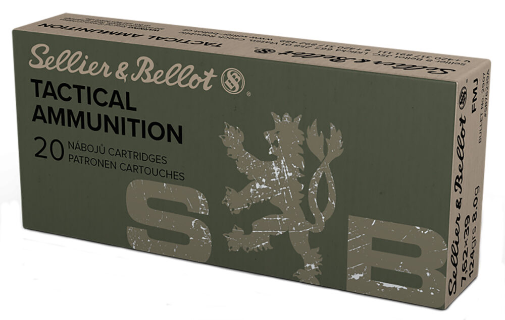 Sellier & Bellot 7.62x39mm Rifle Ammunition, 123 gr., FMJ, 20 Rd. Box (SB76239A)