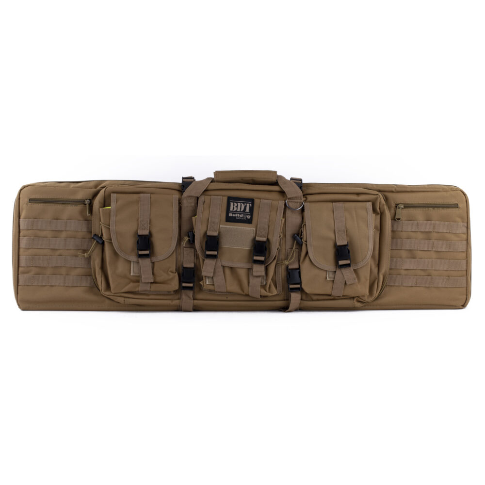 Bulldog BDT Tactical, Double Rifle Case, 43 in., Soft Sided Bag, Tan (BDT60-43T)