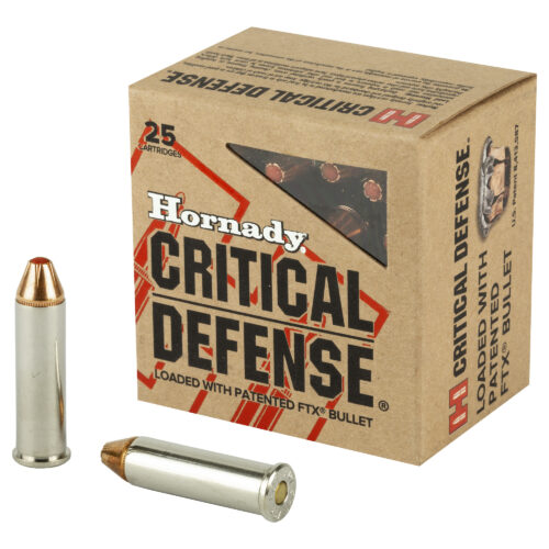 Hornady Critical Defense, 357MAG, 125 Grain, Flex Tip, 25 Round Box (90500)