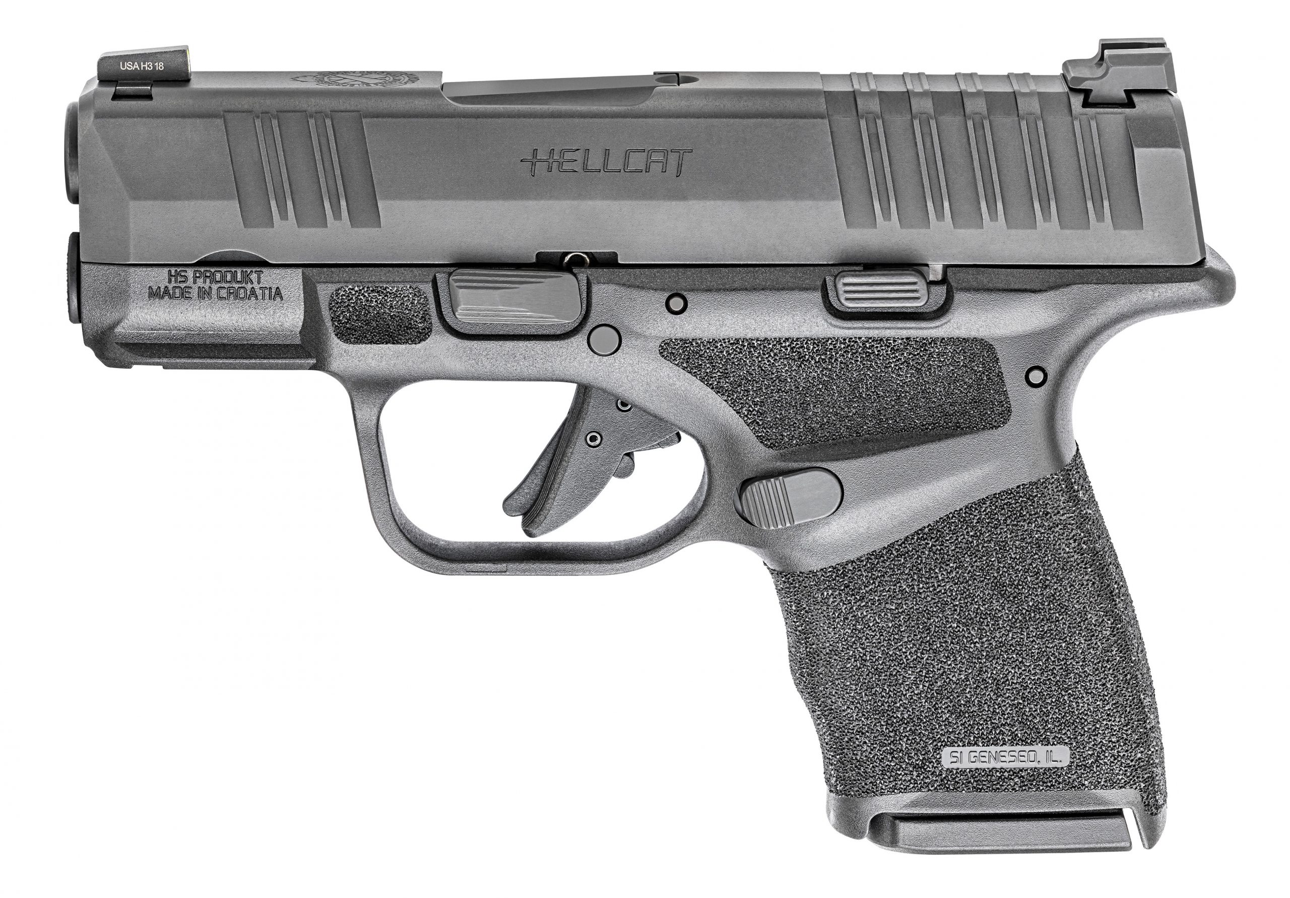 Springfield Armory Hellcat Micro Compact 9mm Pistol Black With Night 