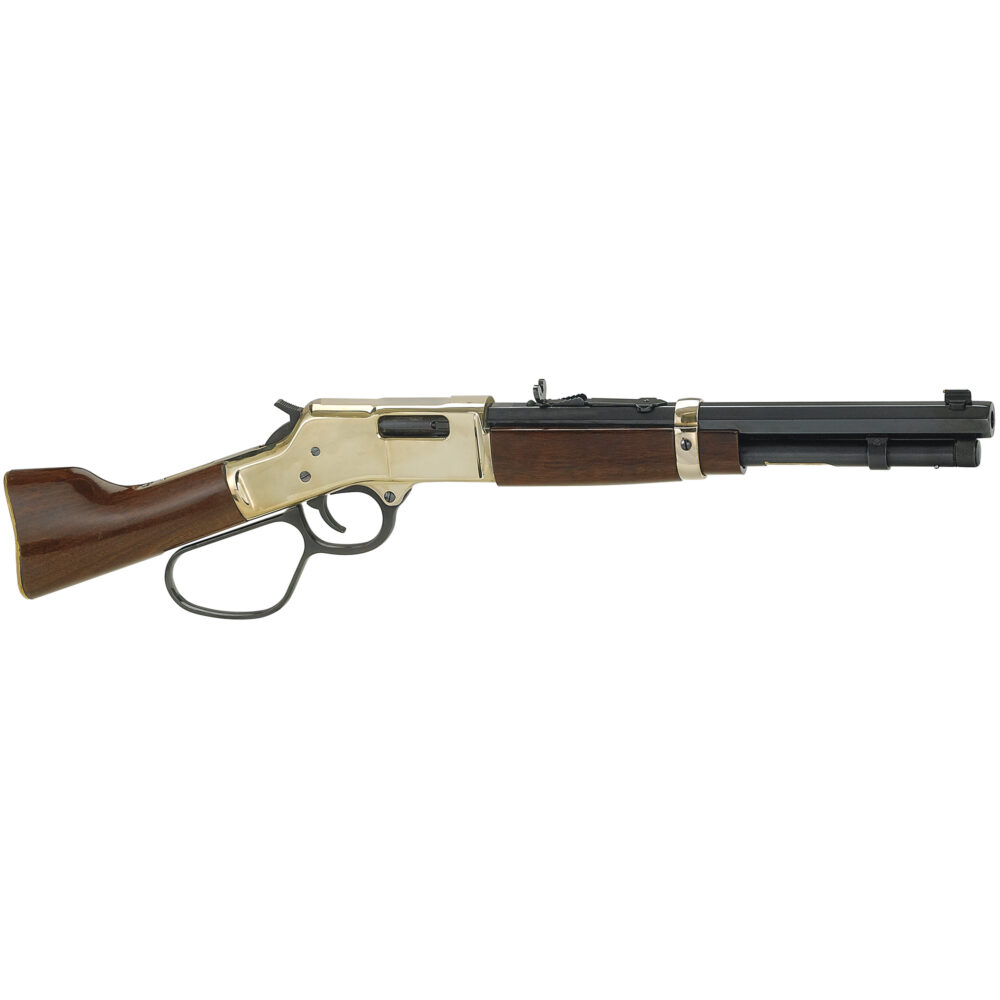 Henry Mare's Leg Pistol, Lever Action 357 Magnum, 12.9in. Blued Barrel, Polished Brass Receiver (H006MML)