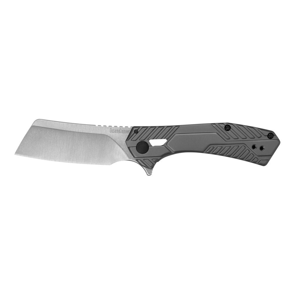 Kershaw Static Folding Knife, Stainless Satin Blade, Stainless Gray Handle (3445)