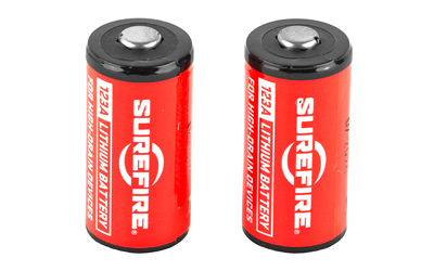 Surefire, Battery, CR123A Lithium, 2 Pack, Red