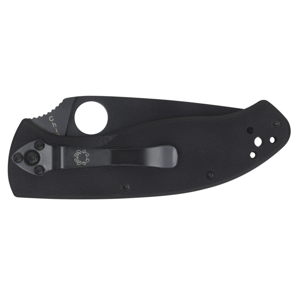 Spyderco Tenacious Folding Knife G-10 Black/Black Blade closed