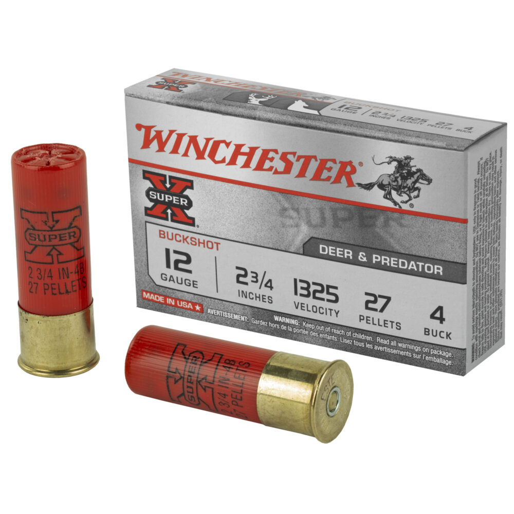 Winchester Ammunition, Super-X, 12Ga. Buckshot, 5 Round Box (WNXB124)