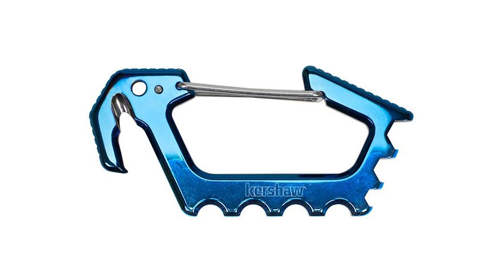 Kershaw Jens Carabiner Blue Polished Stainless Steel (1150BLUX)