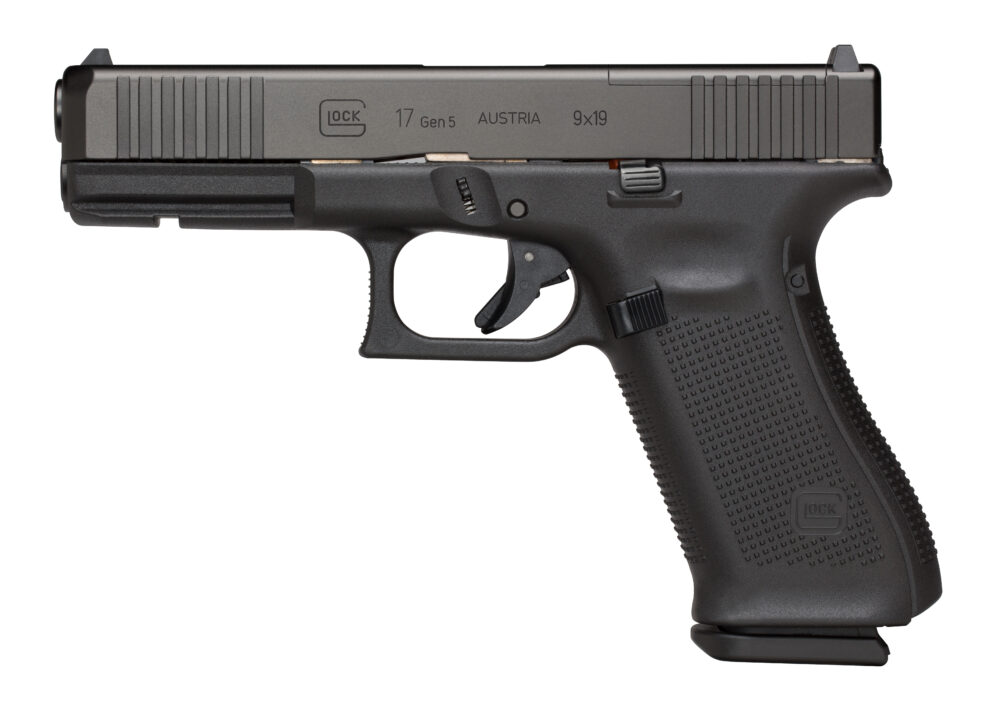 Glock G17 Gen5 MOS FS 9mm Pistol, Black (PA175S202MOS)-Blue Label Program