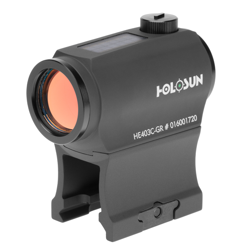 Holosun HE403C-GR Micro Green Dot Sight, Dual Powered, Green 2MOA Dot (HE403C-GR)