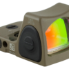 Trijicon RMR Sight Adjustable LED Optic, Type 2, Adjustable, 3.25 MOA, FDE