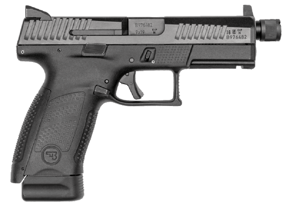CZ 91533 P-10 C SR 9mm Luger Double 4.61" 17+1 Polymer Grip Polymer Frame Black