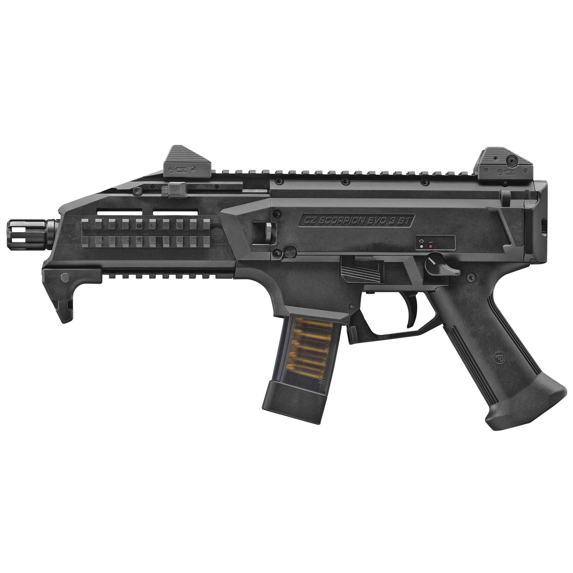 CZ-USA Scorpion EVO 3 S1, 9mm Pistol, Black (91351)
