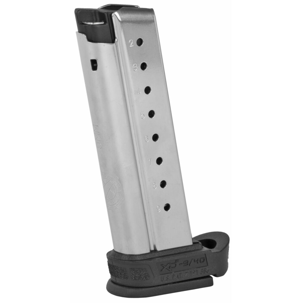Springfield Armory OEM Pistol Magazine, 9mm, 9Rd., Fits XD-E, Stainless (XDE09091)