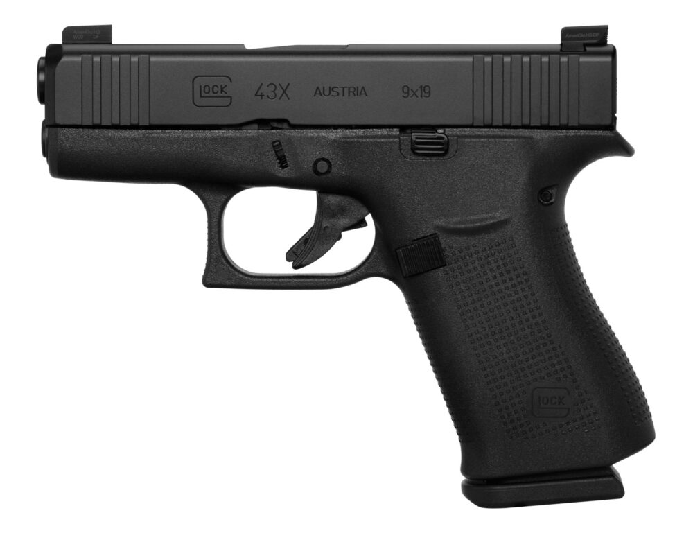Glock G43X, 9mm Pistol, Black