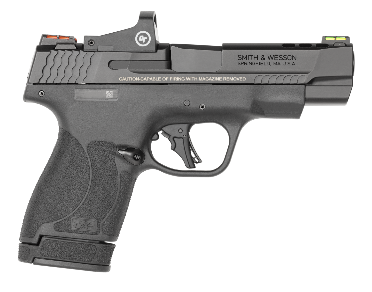 Smith And Wesson Mandp9 Shield Plus Performance Center Ported 9mm Pistol Crimson Trace Red Dot 5589