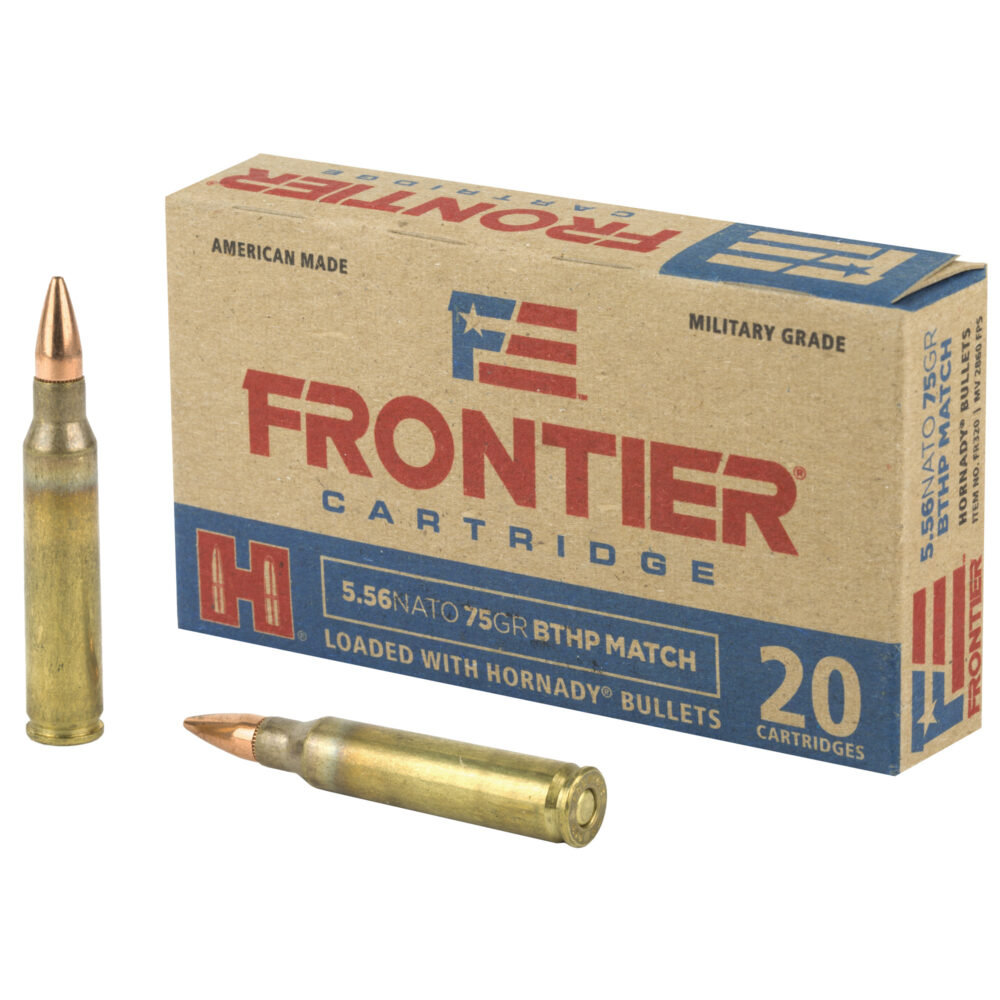 Hornady Frontier 5.56mm 75 Grain BTHP Match Ammunition (FR320)