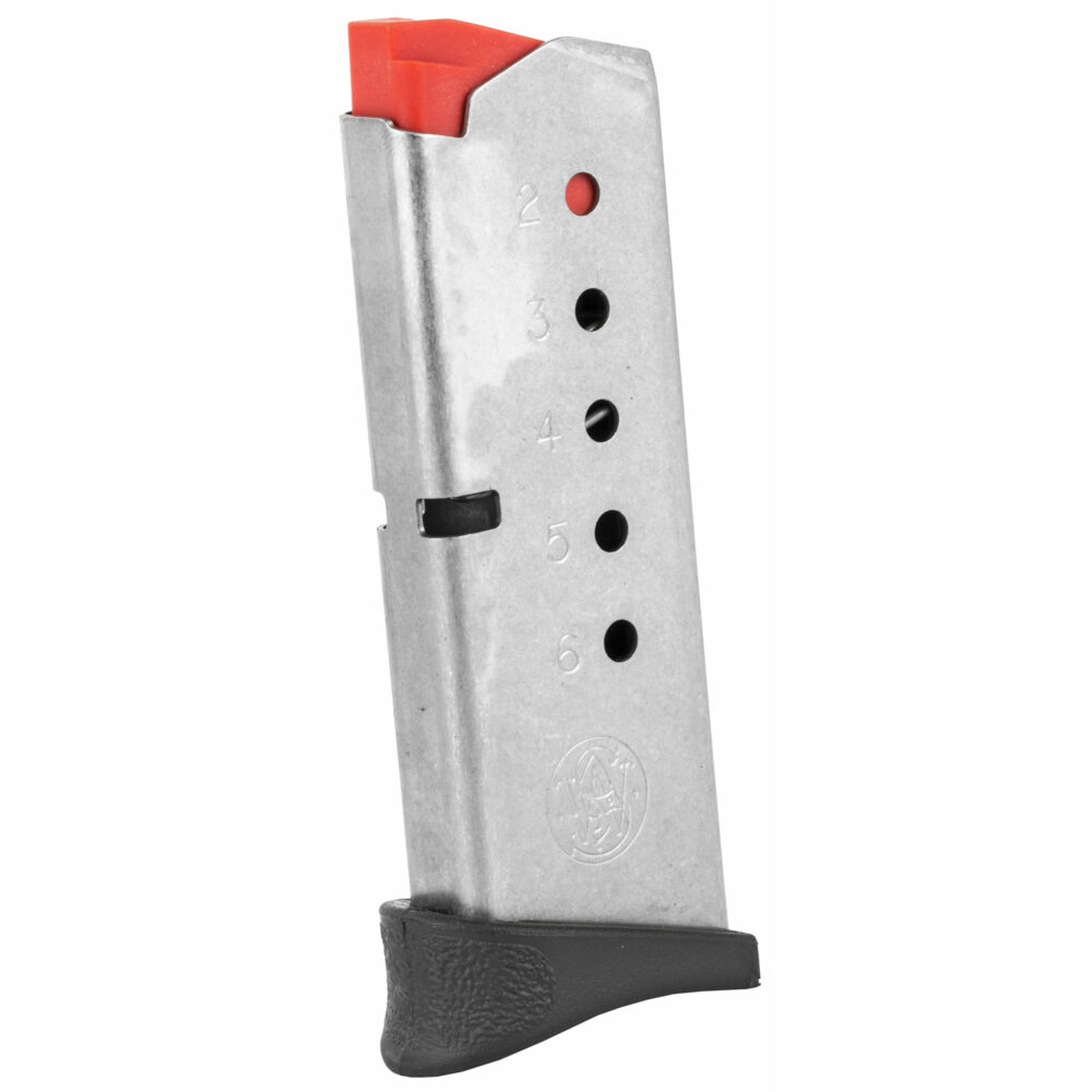 Smith & Wesson OEM Pistol Magazine, 380ACP, 6Rd., Fits Bodyguard, Stainless Steel (199300000)