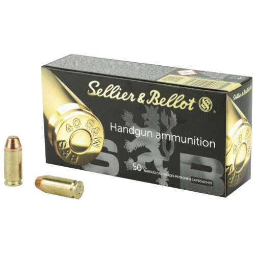 Sellier & Bellot .40 S&W Ammunition, 180Gr., FMJ, 50 Round Box (SB40B)