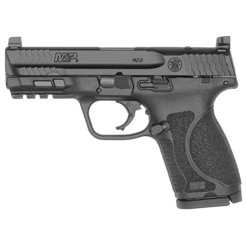 Smith & Wesson M&P9 M2.0 9mm Compact Pistol, Optic Ready, Black (13143)