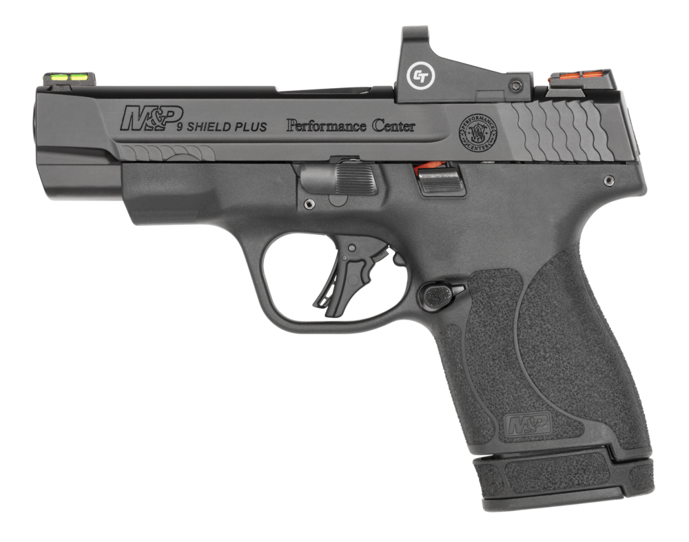 Smith & Wesson M& P9 Shield Plus Performance Center, Crimson Trace Optic, Black (13251)
