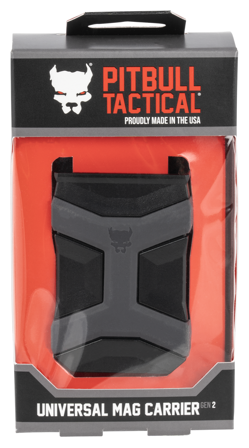 Pitbull Tactical Universal Mag Carrier, IWB/OWB, Multi-Caliber, Black Polymer