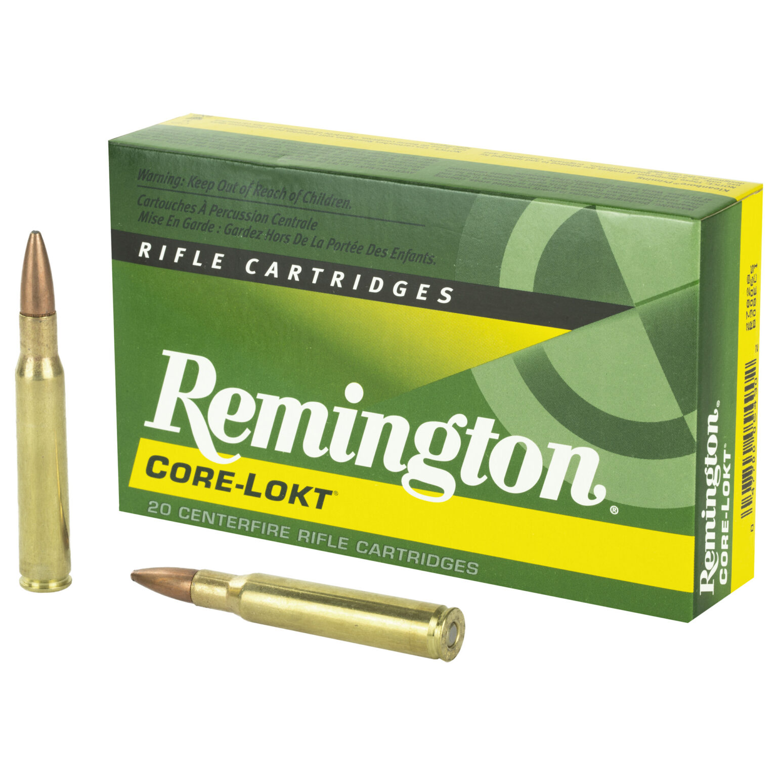 Remington CoreLokt, 3006 Springfield 180 Grain, Pointed Soft Point