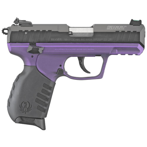 Ruger SR22 Pistol, 22 LR, Purple/Black Finish (03606)