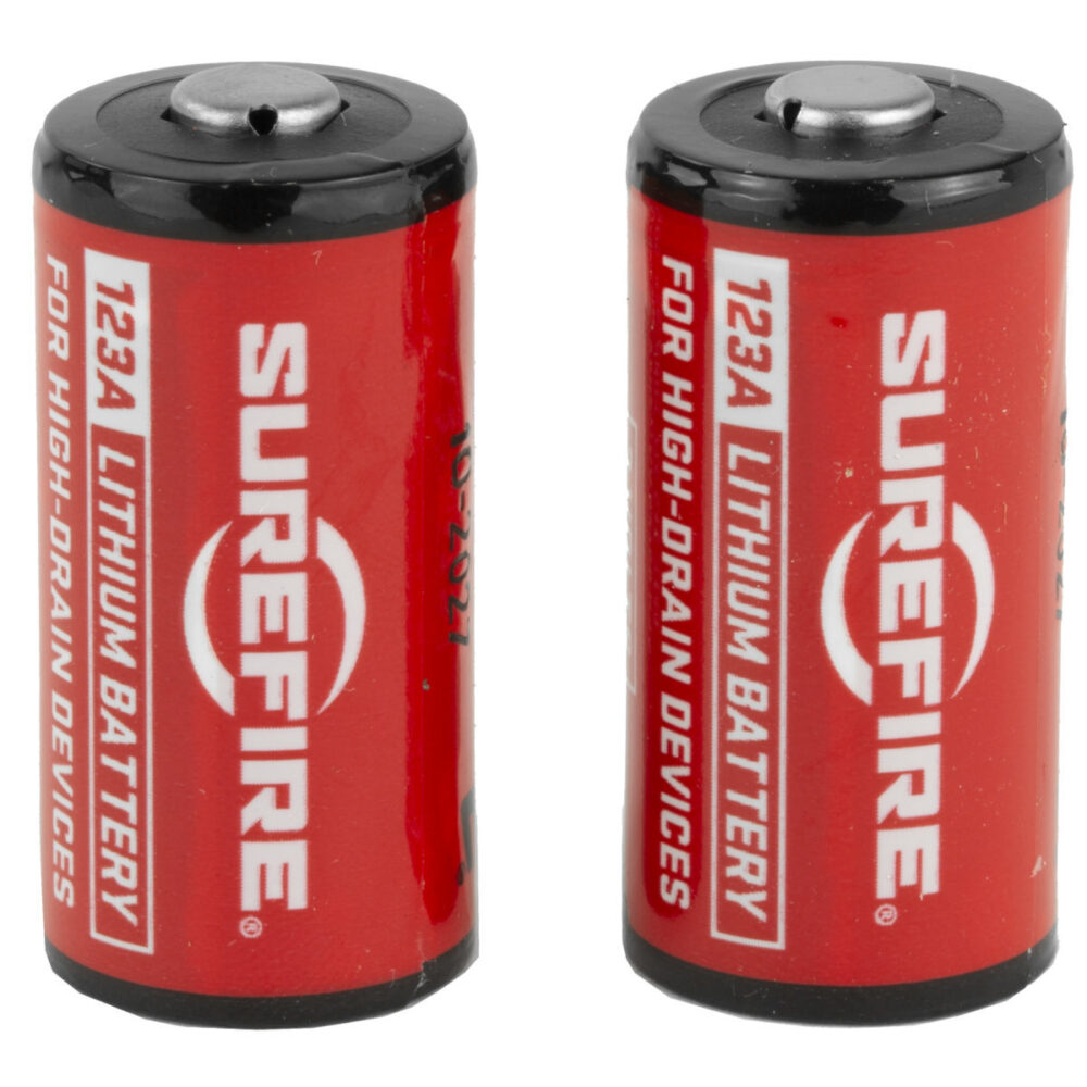 Surefire CR123A Lithium Battery, 2 Pack