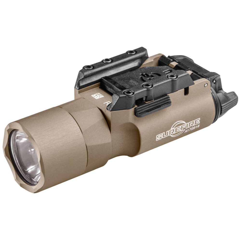 Surefire, X300 Ultra, White LED, 1000 Lumens, Fits Picatinny and Universal, For Pistols, Tan