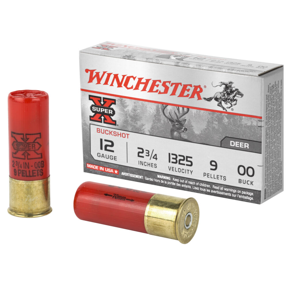 Winchester Super-X 12 Gauge 00 Buckshot Shotgun Ammuntion