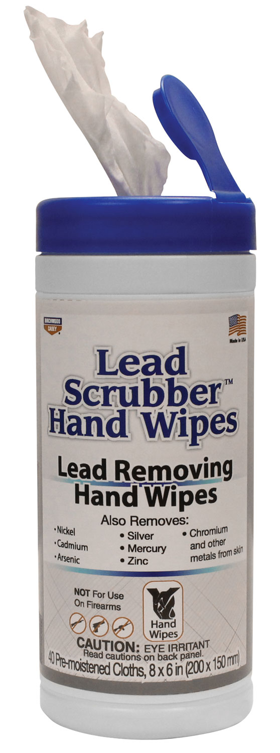 Birchwood Casey Lead Scrubber Hand Wipes, 40 Per Pkg (32440)
