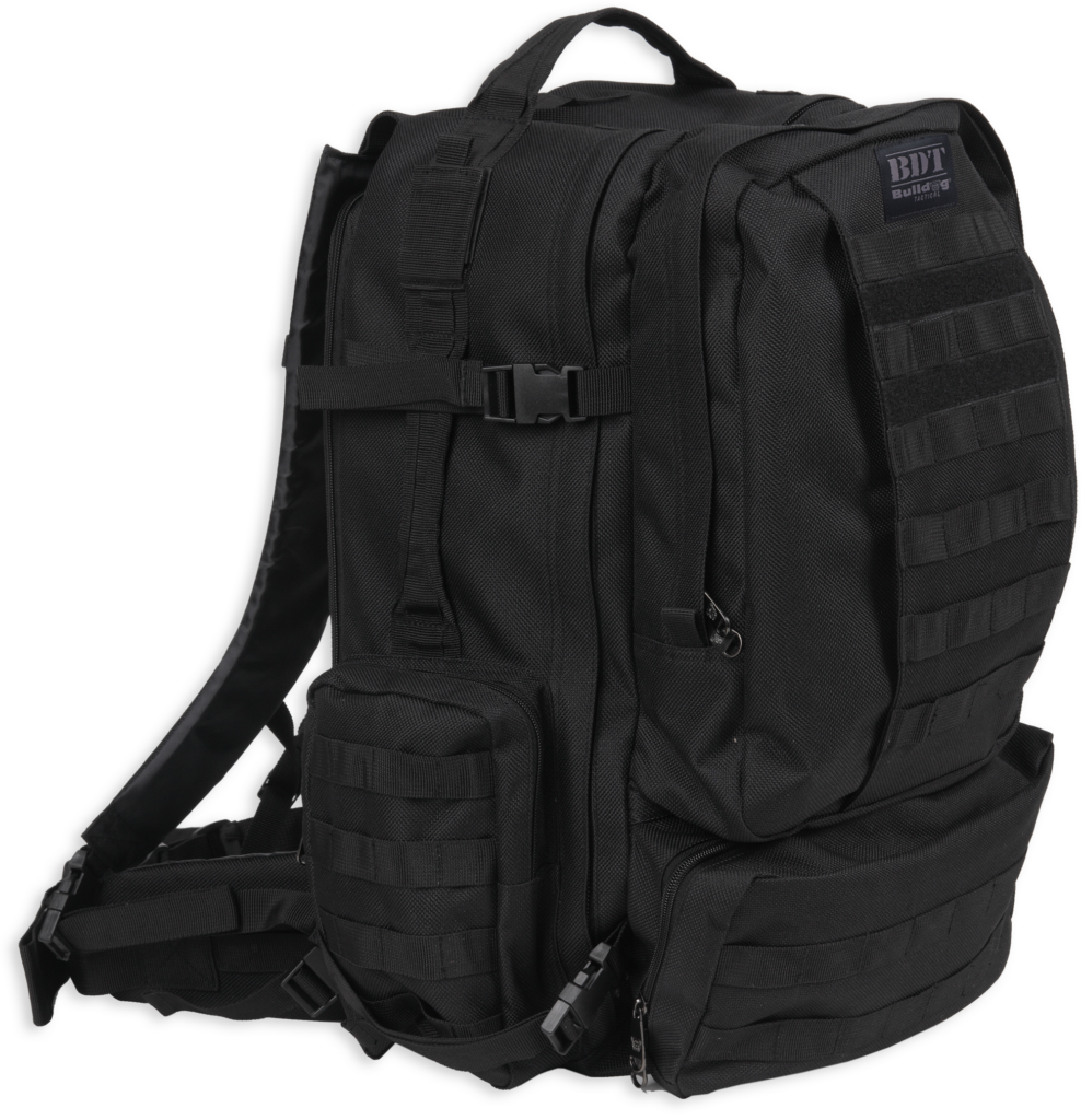 Bulldog BDT Large Tactical Back Pack, Black (BDT412B) - City Arsenal