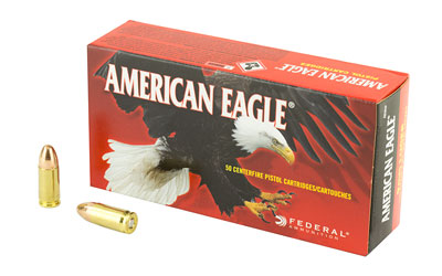 Federal, American Eagle, 9MM, 115 Grain, Full Metal Jacket, 50 Round Box (AE9DP)