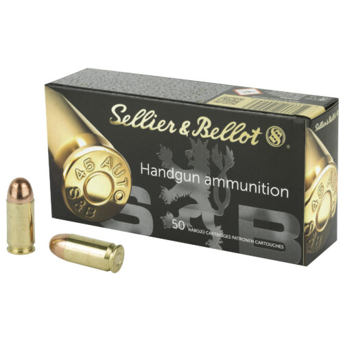 Sellier & Bellot 45ACP Ammunition, 230gr., 50Rd. Box (SB45A)