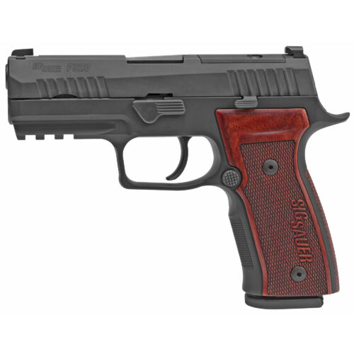 Sig Sauer P320 9mm Pistol, AXG Custom Works, Hogue Walnut Grips, Black Finish (320AXGCA-9-CW-CL-R2)