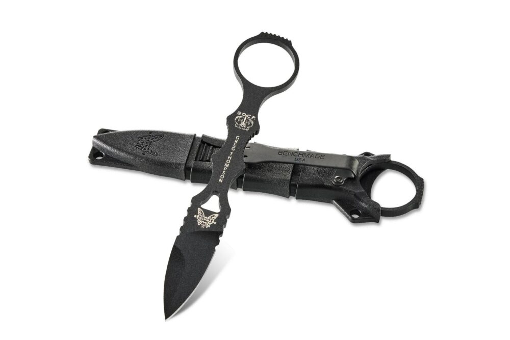 Benchmade Mini SOCP Fixed Blade Knife, Black Finish (177BK)